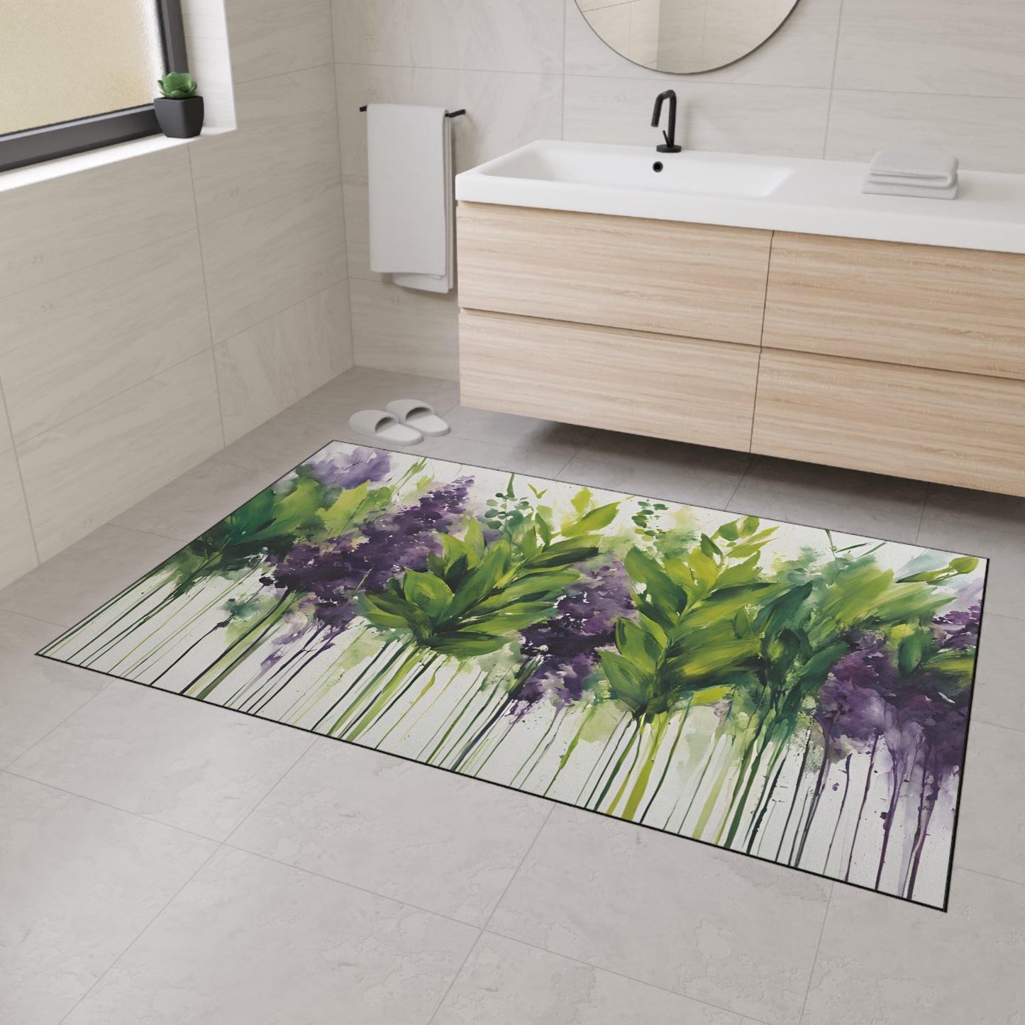 Decorative Heavy Duty Non-Slip Floor Mat Stylish Design Perfect for Entryway Kitchen Décor Garage Rug Coffee Bar Bathroom Floor Door Mat