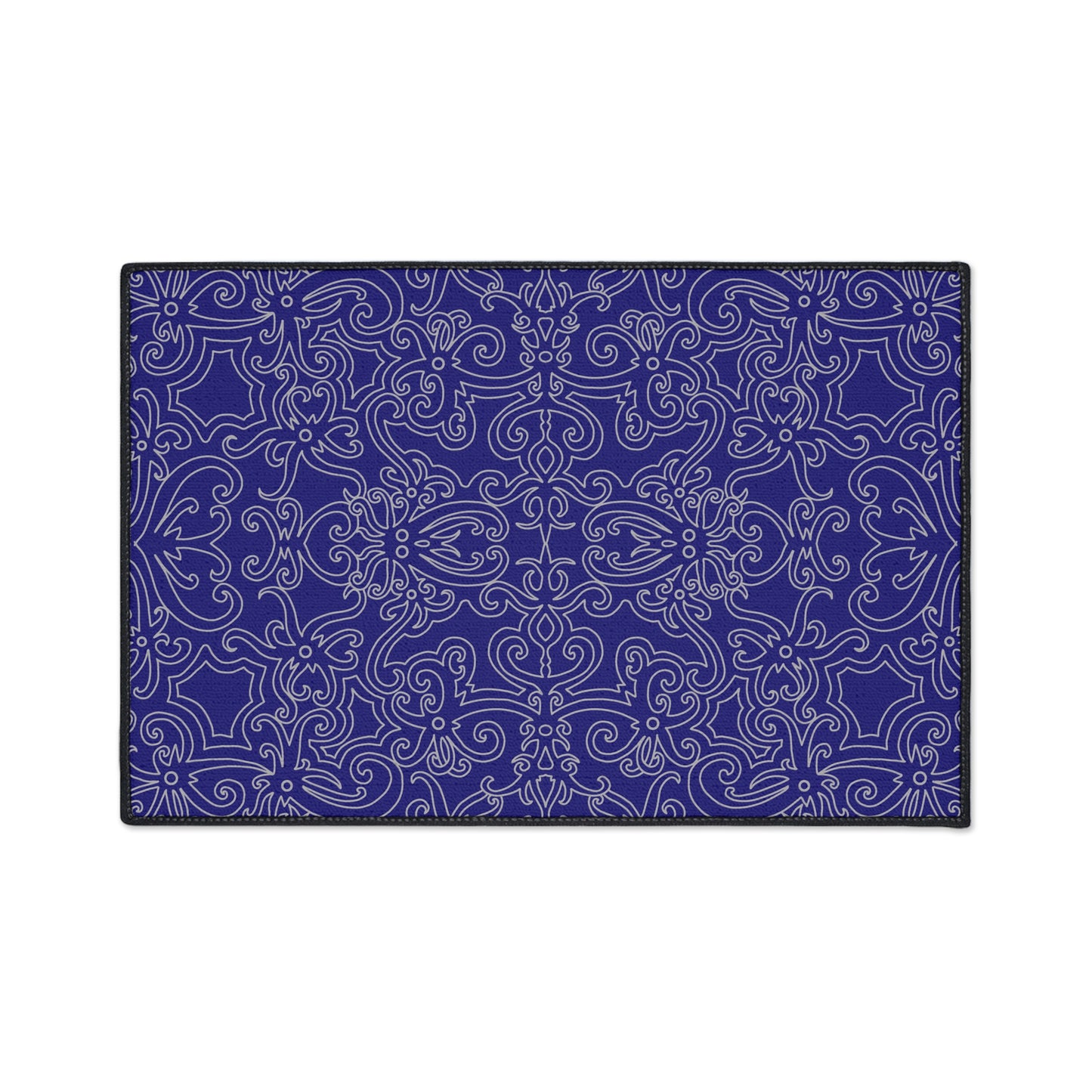 Decorative Heavy Duty Non-Slip Floor Mat Stylish Design Perfect for Entryway Kitchen Décor Marble Agate Design Blue Rug Bathroom Mat