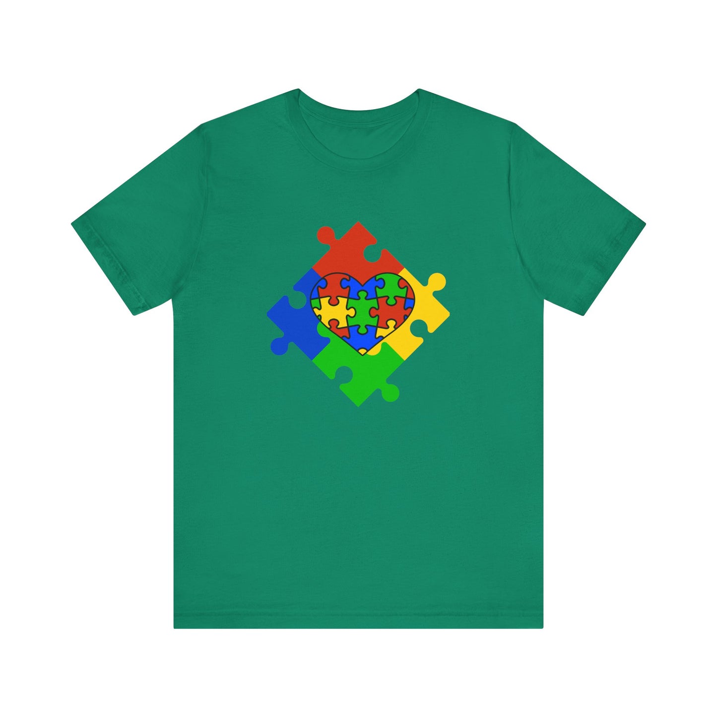 Autism Spectrum Awareness and Love T-Shirt Gift for Teacher Christmas Present Unique Special Needs Gift Unisex Jersey Short Sleeve Tee