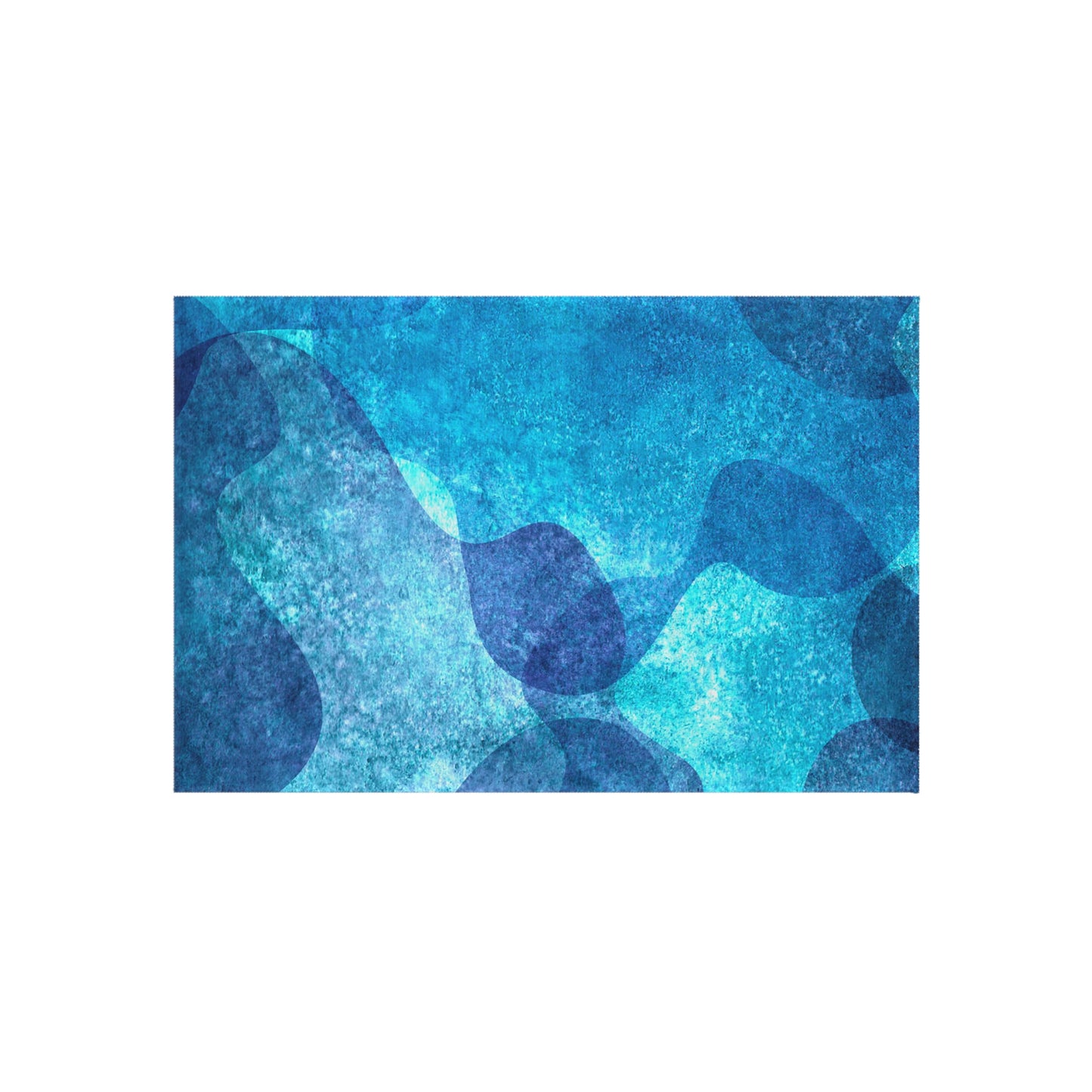 Modern Wave Design Chenille Outdoor Rug No-Skid Backing Cozy Outdoor Beachy Patio Decor Gazebo Rug Pool Area Decor Outdoor Kitchen Carpet