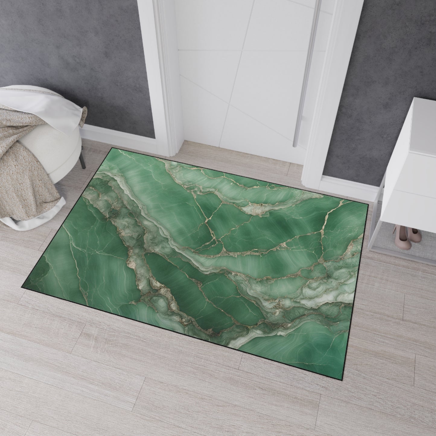 Decorative Heavy Duty Non-Slip Floor Mat Stylish Design Perfect for Entryway Kitchen Décor Garage Rug Coffee Bar Bathroom Floor Door Mat