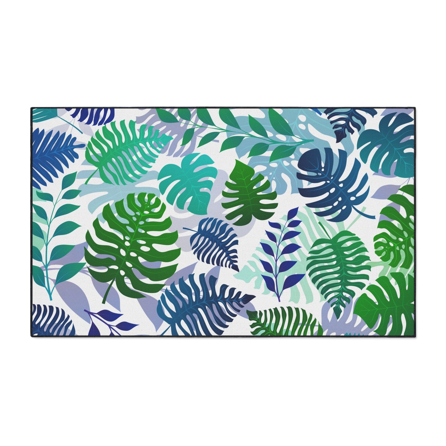 Decorative Heavy Duty Non-Slip Floor Mat Stylish Design Perfect for Entryway Kitchen Décor Beachy Hawaiian Rug Tropical Bathroom Floor
