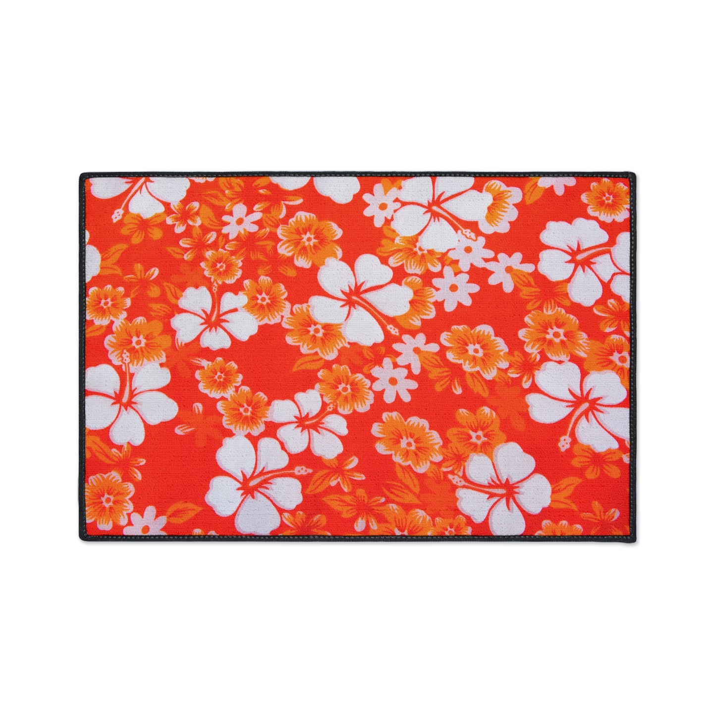 Decorative Heavy Duty Non-Slip Floor Mat Stylish Design Perfect for Entryway Kitchen Décor Beachy Hawaiian Rug Tropical Bathroom Floor