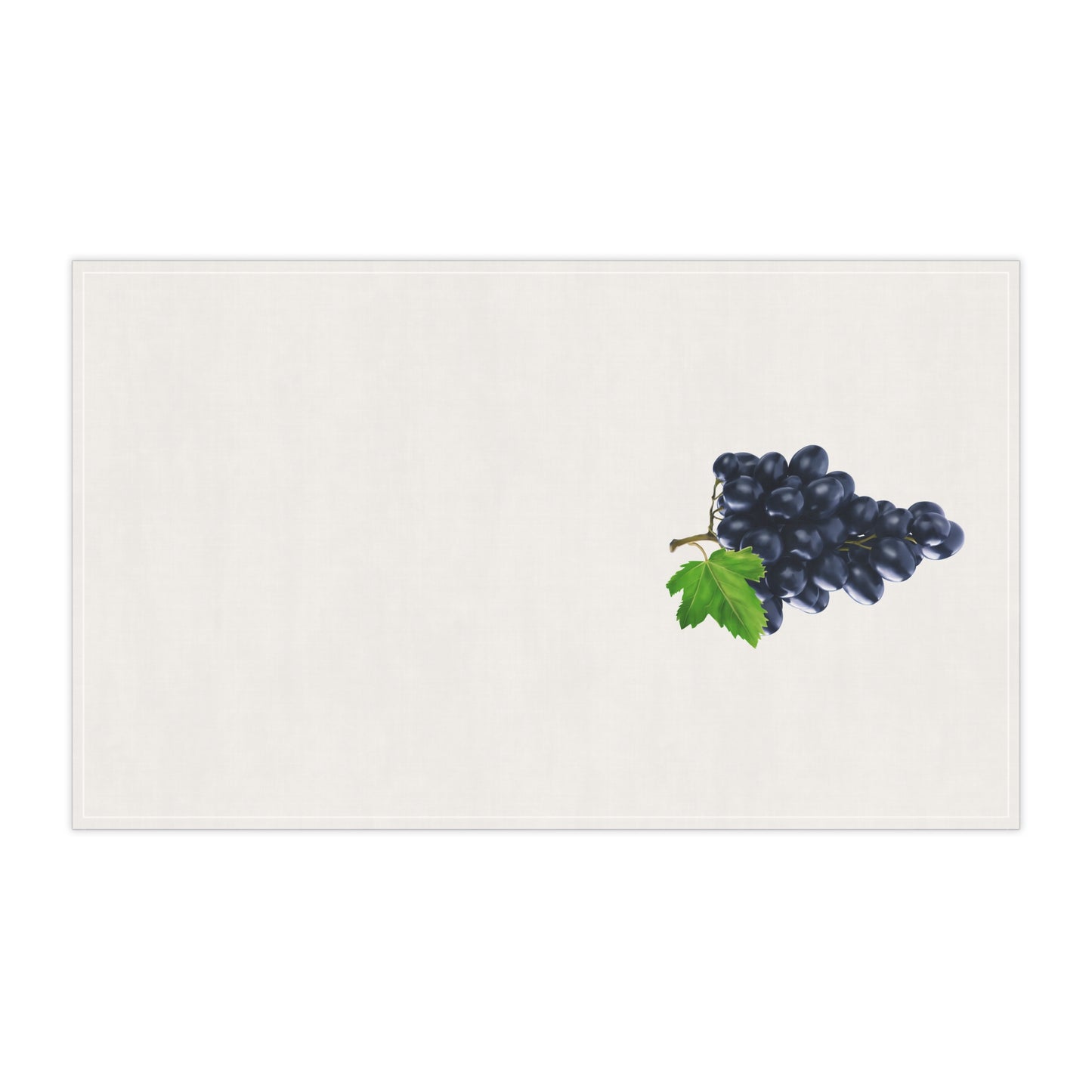 Kitchen Tea Towel Grapes Pastel Dish Towel Durable Hand Towel Gift for Flower Lover Whimsical Home Decor Decorative Kitchen Cotton Twill