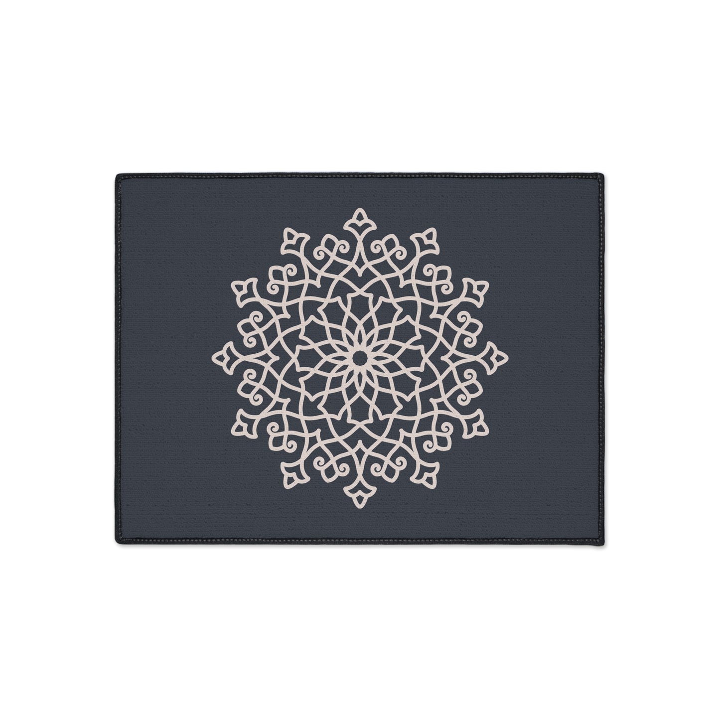 Decorative Heavy Duty Non-Slip Floor Mat Stylish Design Perfect for Entryway Kitchen Décor Grey Geometric Floral Design Rug Bathroom Mat