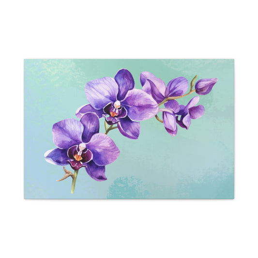 Orchid Print Wall Art | Matte Canvas, Stretched, 1.25" | Flowers | Cottage Core | Boho | Garden |