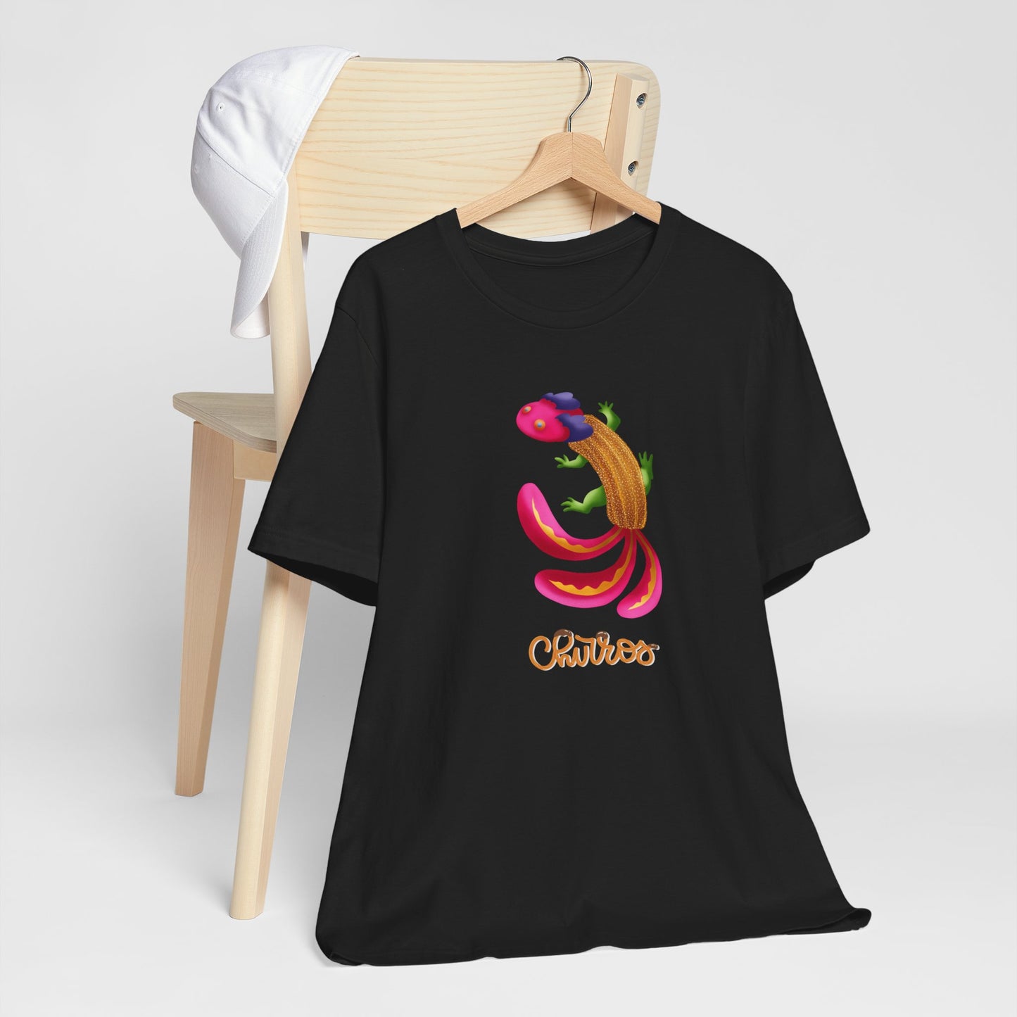 Churros T-Shirt | Culinary | Foodie | Home Cook | Unisex | Funny | Animated | Gecko | Latin food