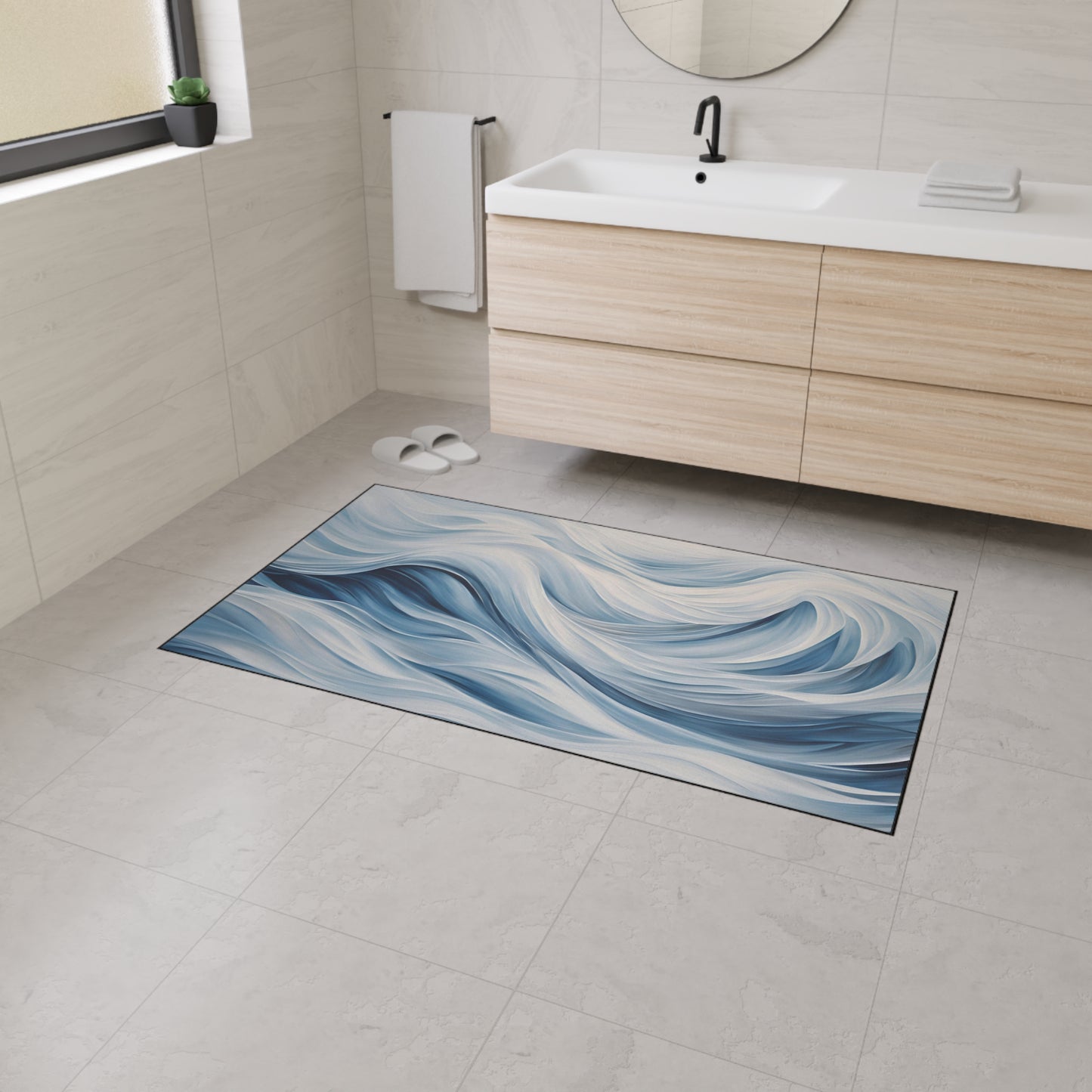 Decorative Heavy Duty Non-Slip Floor Mat Stylish Design Perfect for Entryway Kitchen Décor Garage Rug Coffee Bar Bathroom Floor Door Mat