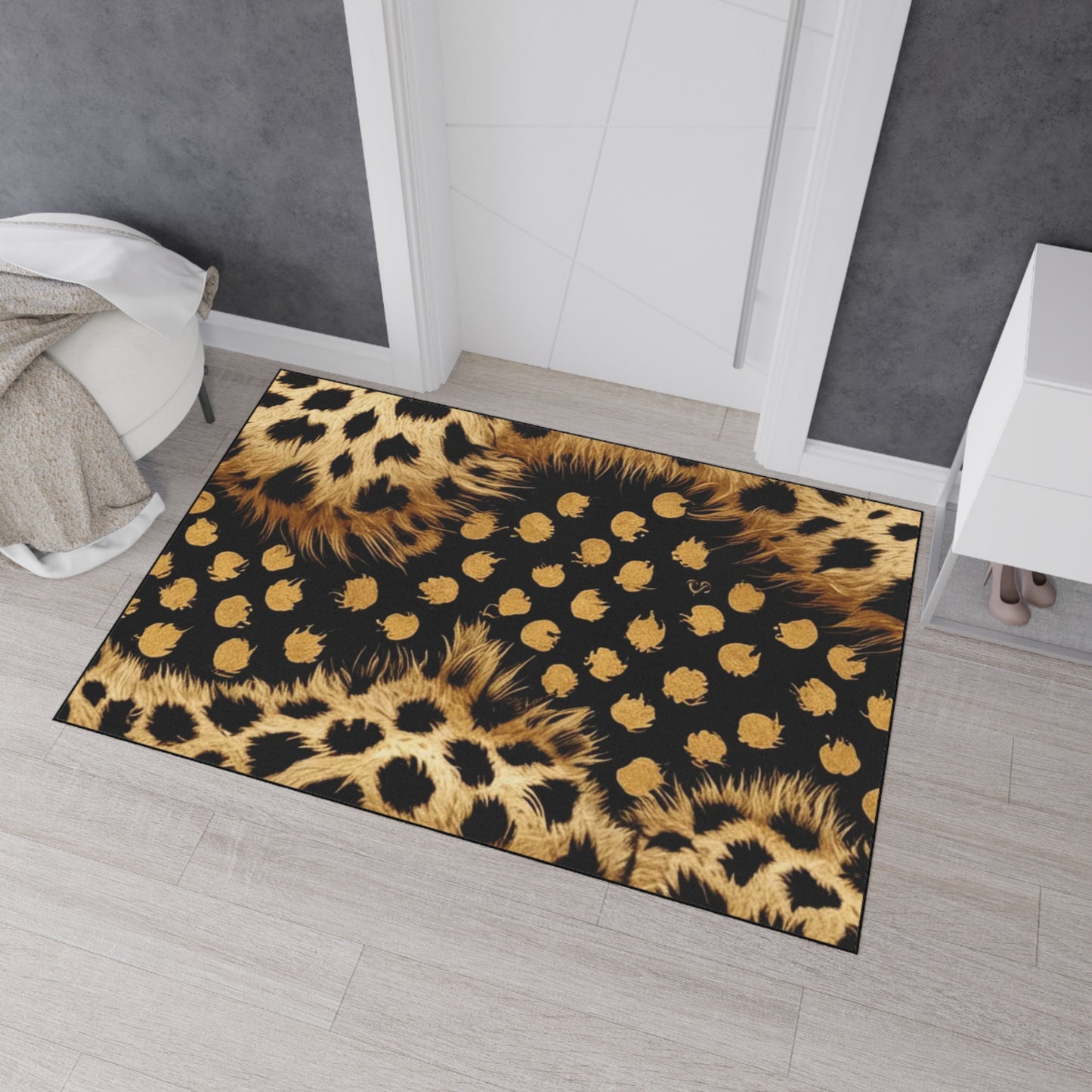 Decorative Heavy Duty Non-Slip Floor Mat Stylish Design Perfect for Entryway Kitchen Décor Garage Rug Coffee Bar Bathroom Floor Door Mat