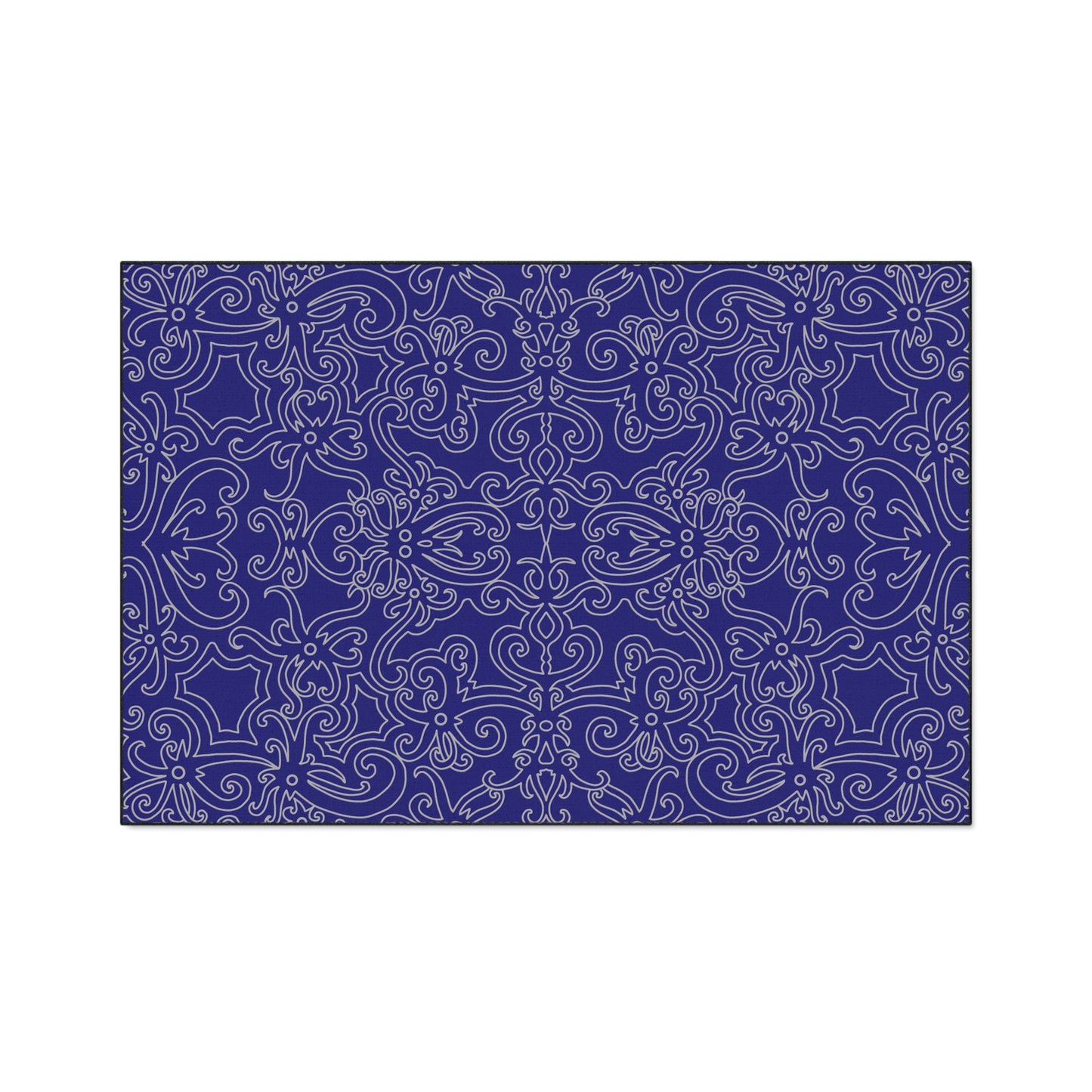Decorative Heavy Duty Non-Slip Floor Mat Stylish Design Perfect for Entryway Kitchen Décor Marble Agate Design Blue Rug Bathroom Mat