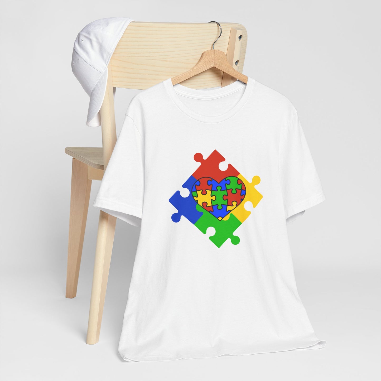 Autism Spectrum Awareness and Love T-Shirt Gift for Teacher Christmas Present Unique Special Needs Gift Unisex Jersey Short Sleeve Tee