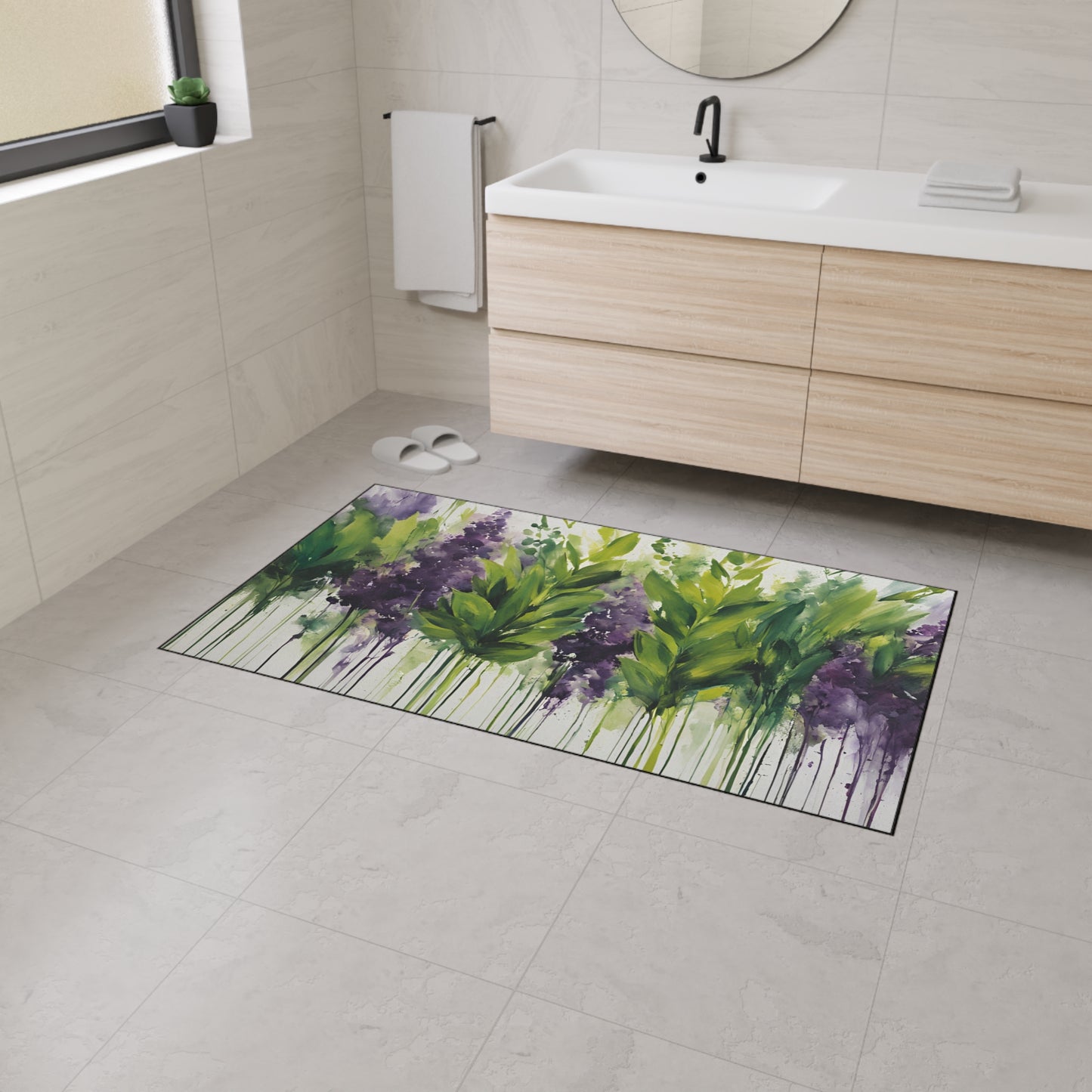 Decorative Heavy Duty Non-Slip Floor Mat Stylish Design Perfect for Entryway Kitchen Décor Garage Rug Coffee Bar Bathroom Floor Door Mat