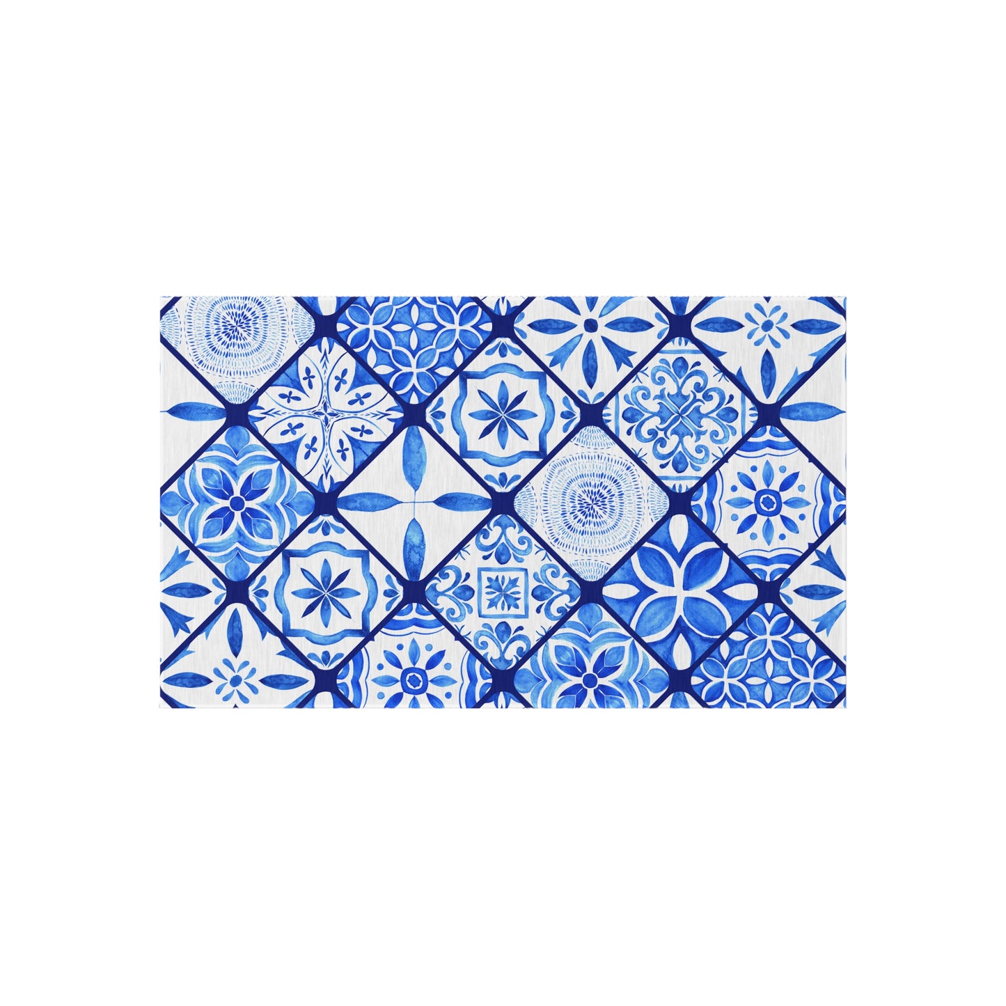 Chenille Print Pattern Outdoor Rug with No-Skid Backing Cozy Outdoor Carpet Patio Decor Gazebo Rug Pool Area Decor Outdoor Kitchen Carpet