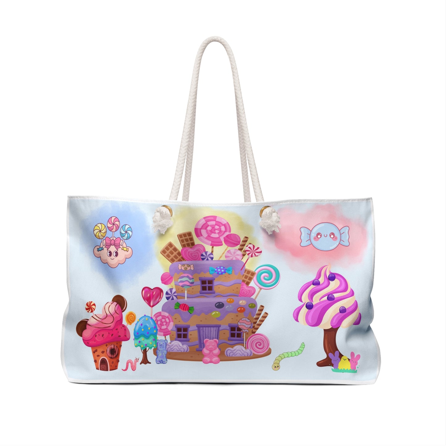 Candy Weekender Tote Bag | Beach Bag | Candy House | Shopping Bag |