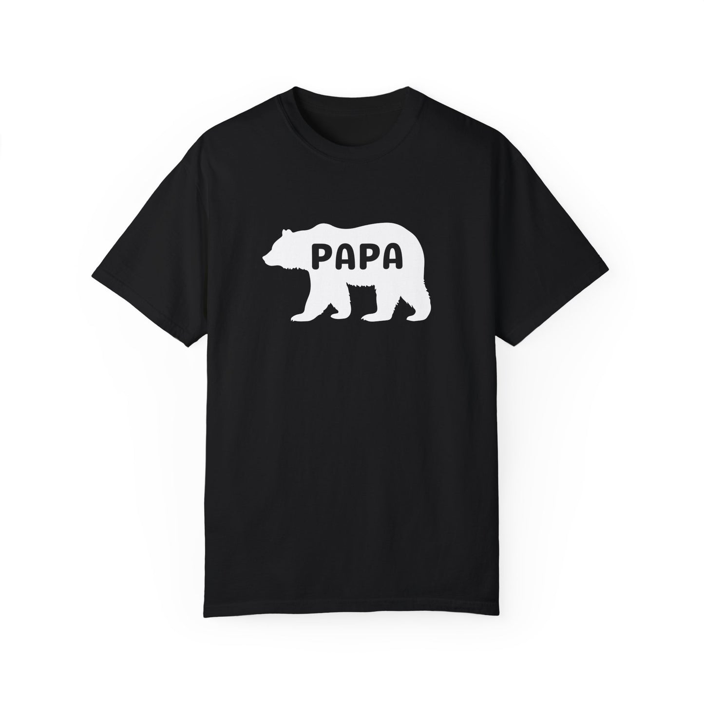 Papa Bear T-shirt Gift for Dad Grandpa Shirt Funny Bear Tee for Dads Animal Lover Gift Comfort Colors Relaxed Fit Garment-Dyed Tee