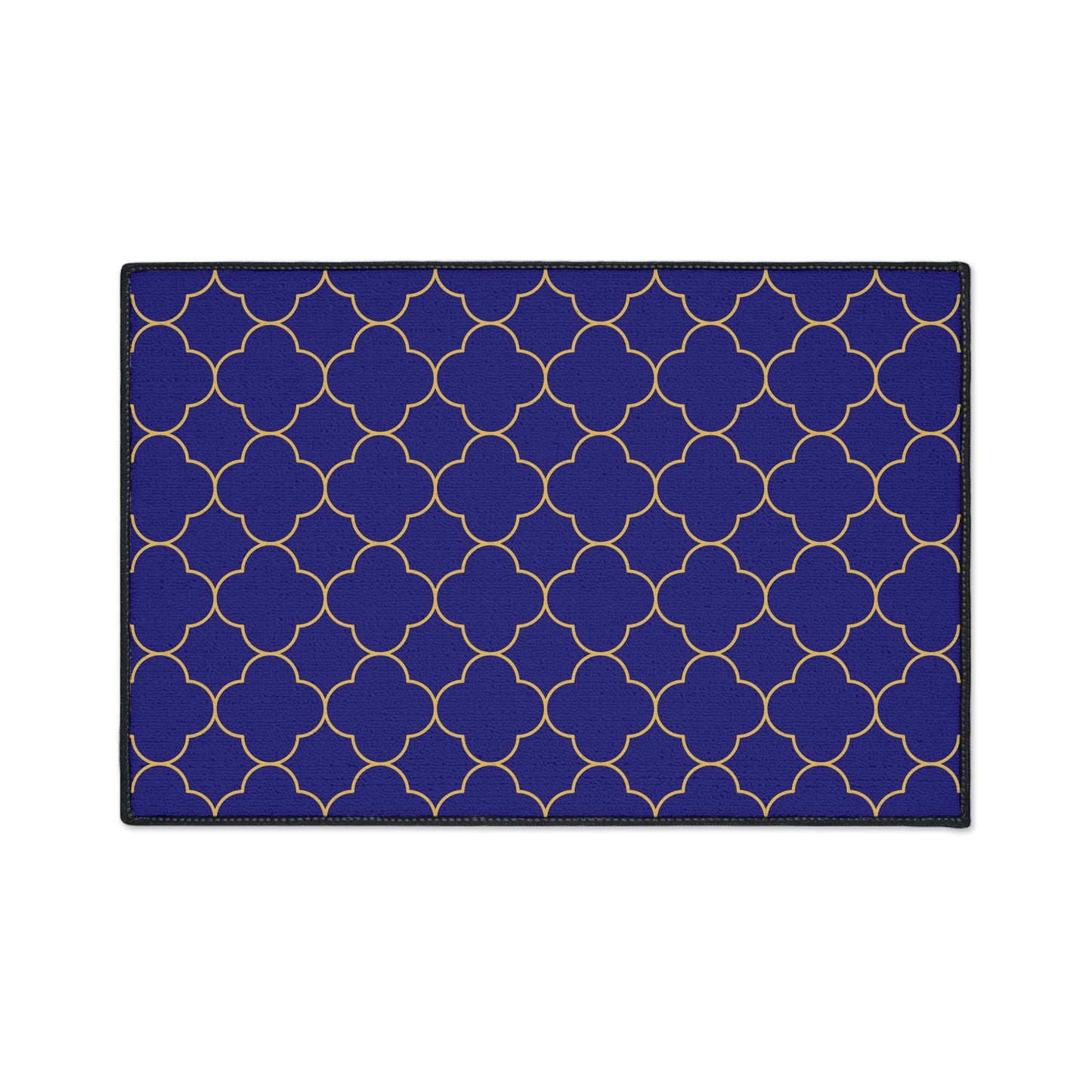 Decorative Heavy Duty Non-Slip Floor Mat Stylish Design Perfect for Entryway Kitchen Décor Blue Geometric Design Blue Rug Bathroom Mat