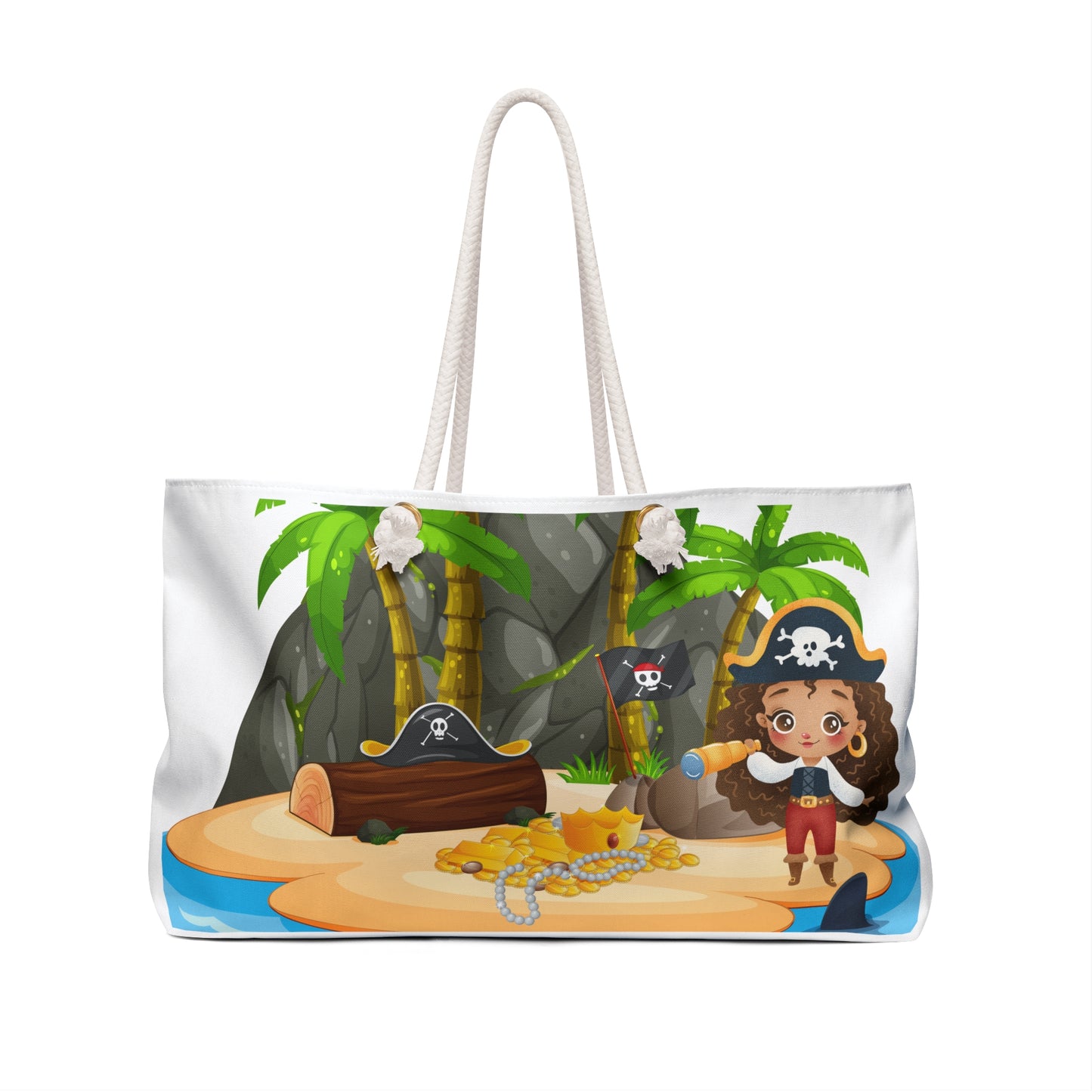 Pirate Girl Weekender Tote Bag | Beach Bag | Tote Bag | Shopping Bag | Salt Life | Anime |