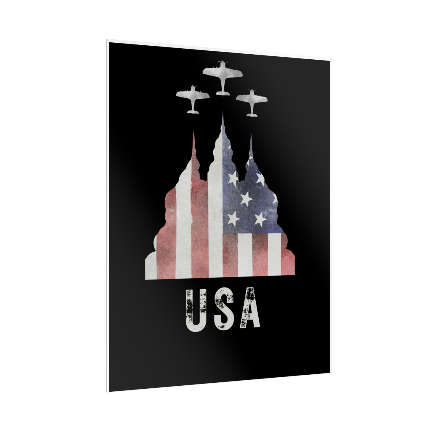 USA Rolled Poster | Americana | United States of America | Patriotic | Flag | Multiple finishes and sizes |