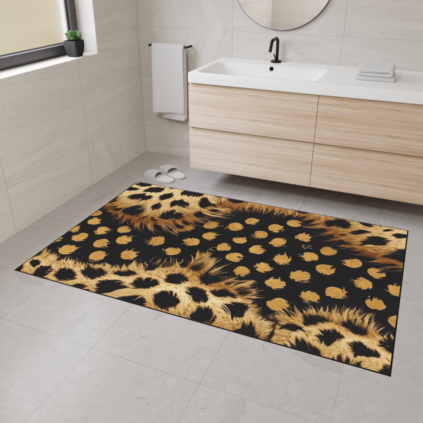 Decorative Heavy Duty Non-Slip Floor Mat Stylish Design Perfect for Entryway Kitchen Décor Garage Rug Coffee Bar Bathroom Floor Door Mat