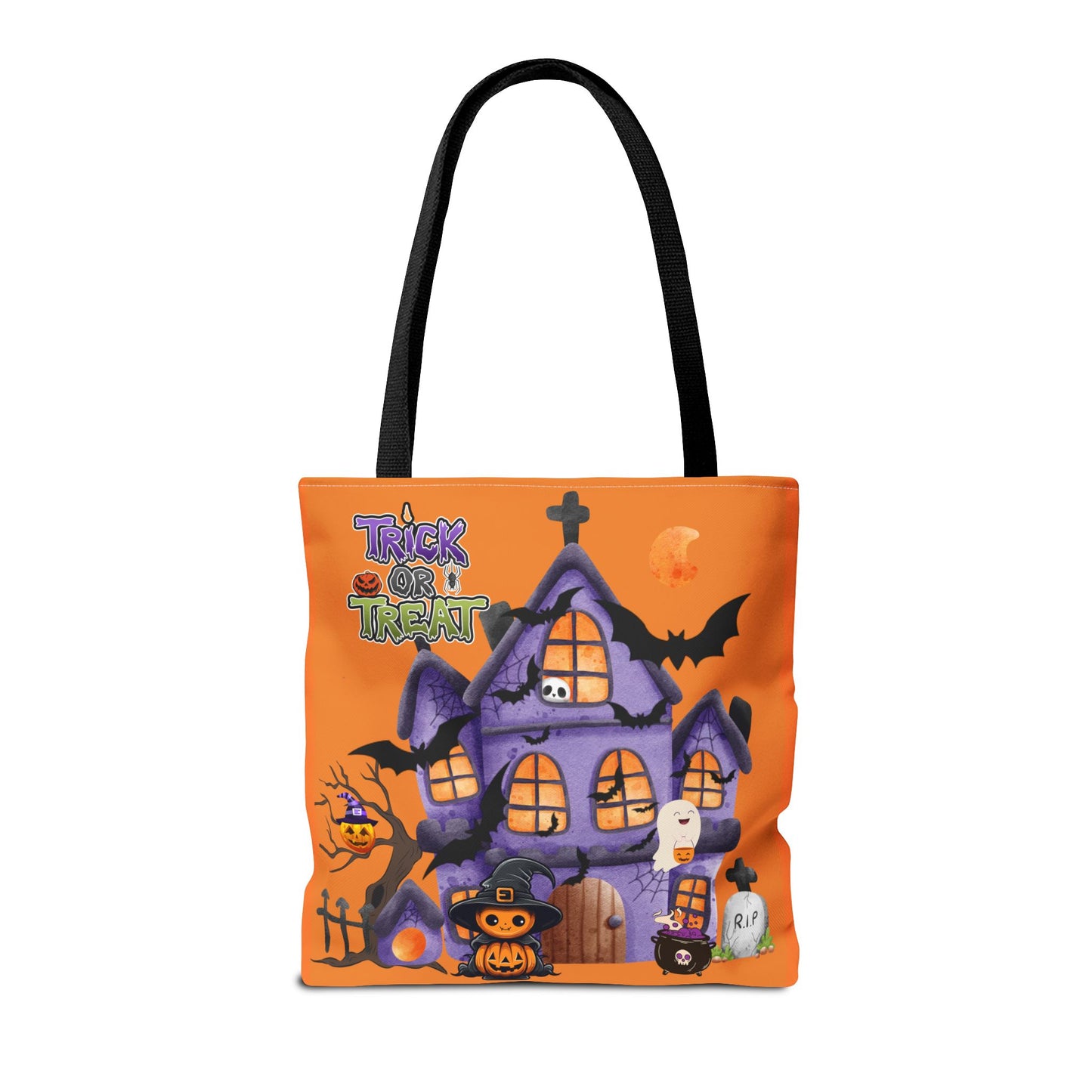 Halloween Tote Bag | Carryall | Grocery Bag | Shopping Bag | Pumpkin | Autumn | Trick or Treat | Candy Bag |