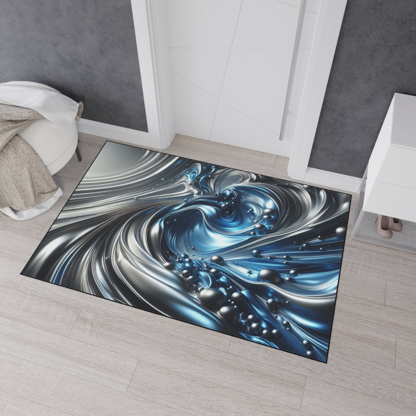 Decorative Heavy Duty Non-Slip Floor Mat Stylish Design Perfect for Entryway Kitchen Décor Garage Rug Coffee Bar Bathroom Floor Door Mat