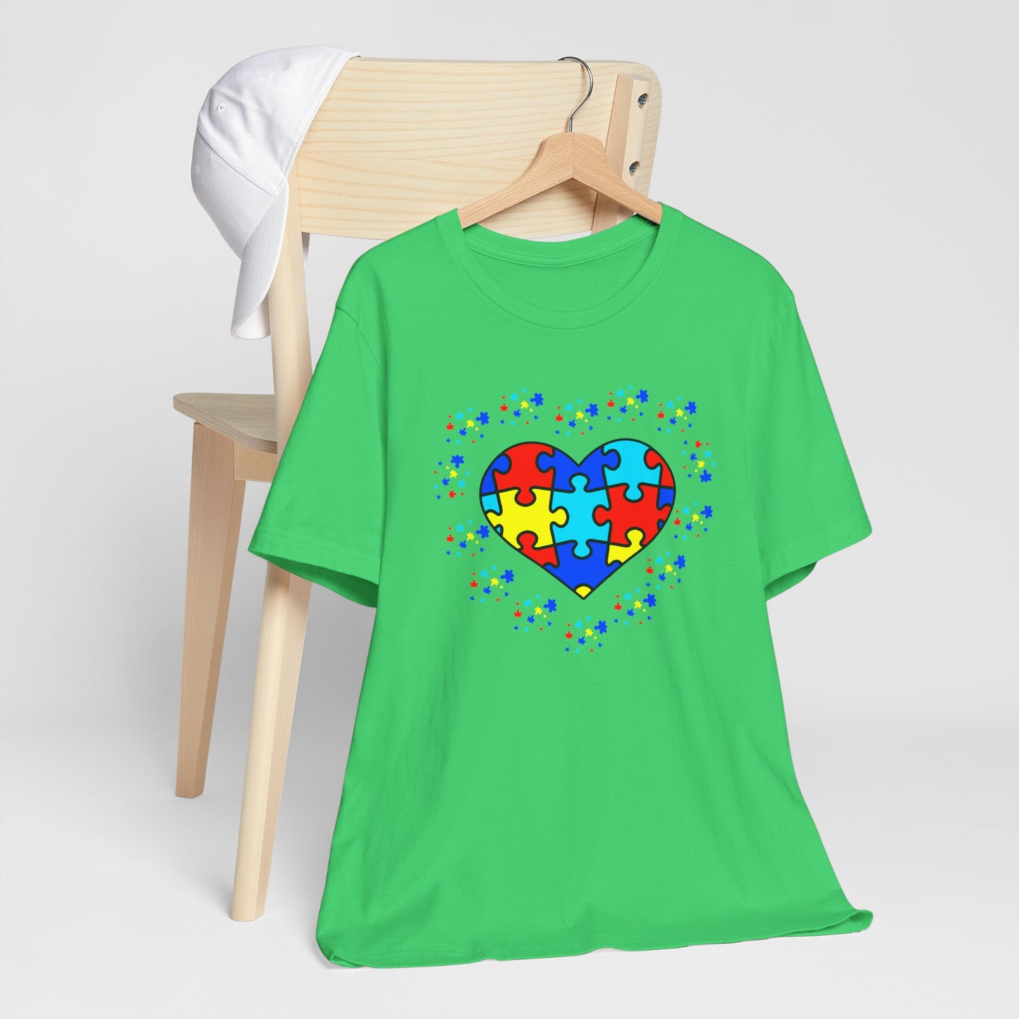 Autism Spectrum Awareness and Love T-Shirt Gift for Teacher Christmas Present Unique Special Needs Gift Unisex Jersey Short Sleeve Tee