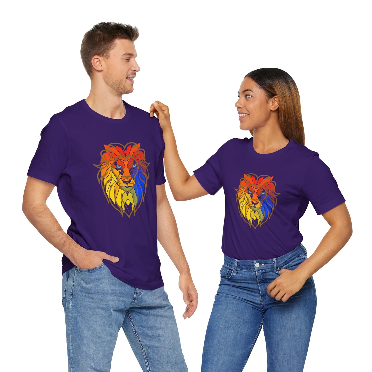 Lion Face T-shirt Unisex Animal Lover African Safari Tee Shirt