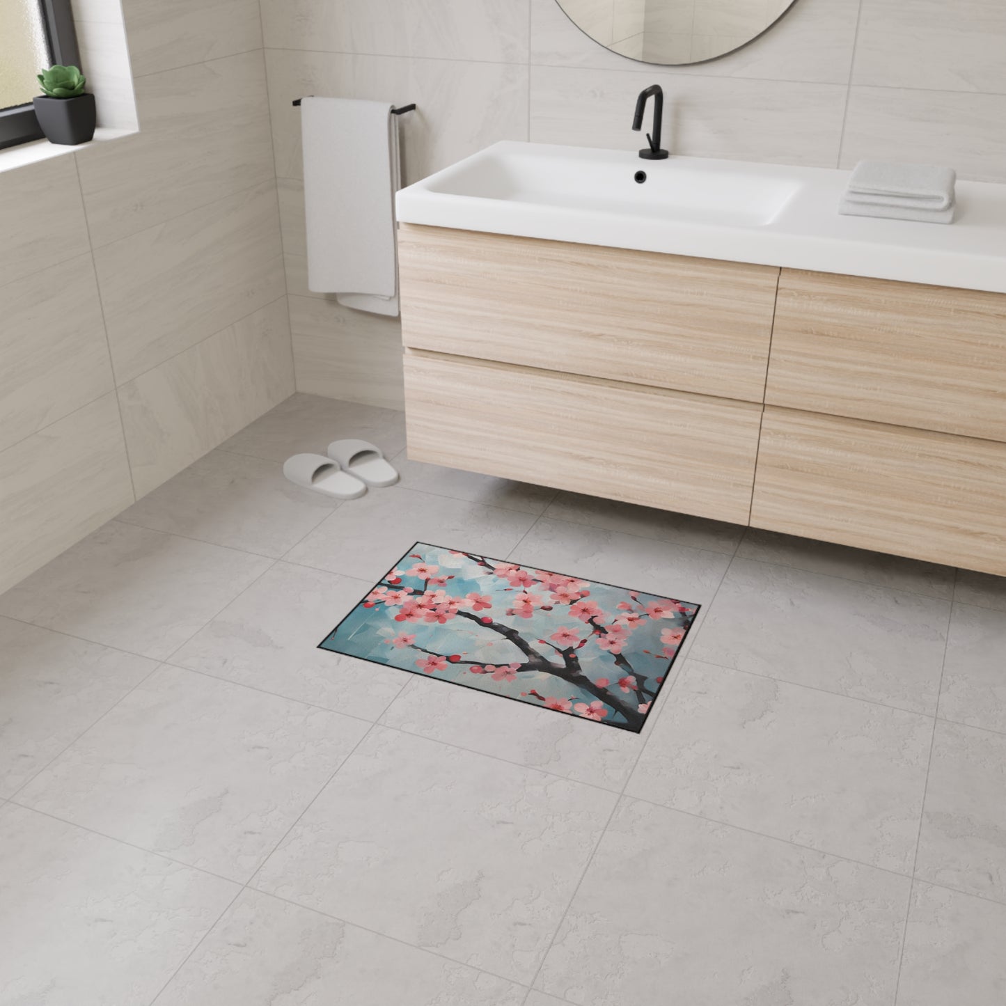 Decorative Heavy Duty Non-Slip Floor Mat Stylish Design Perfect for Entryway Kitchen Décor Garage Rug Coffee Bar Bathroom Floor Door Mat