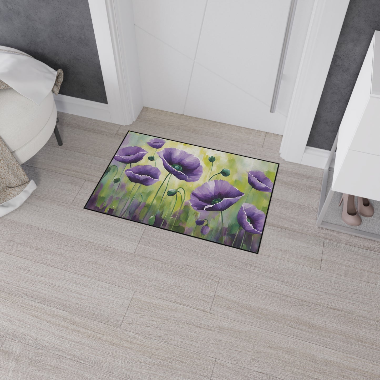 Decorative Heavy Duty Non-Slip Floor Mat Stylish Design Perfect for Entryway Kitchen Décor Garage Rug Coffee Bar Bathroom Floor Door Mat