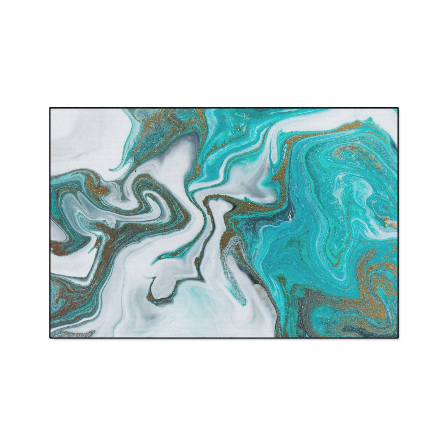Decorative Heavy Duty Non-Slip Floor Mat Stylish Design Perfect for Entryway Kitchen Décor Marble Agate Resin Pattern Rug Bathroom Mat