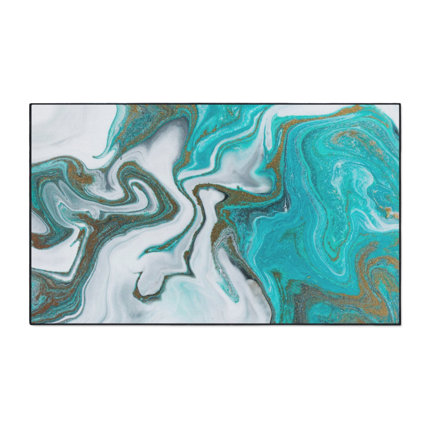 Decorative Heavy Duty Non-Slip Floor Mat Stylish Design Perfect for Entryway Kitchen Décor Marble Agate Resin Pattern Rug Bathroom Mat