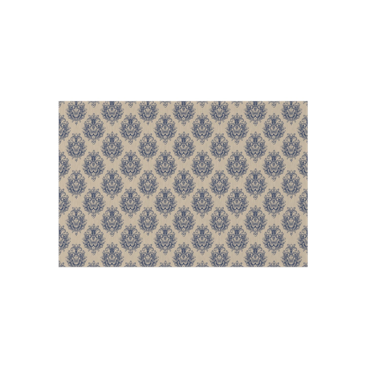 Chenille Print Pattern Outdoor Rug with No-Skid Backing Cozy Outdoor Carpet Patio Decor Gazebo Rug Pool Area Decor Outdoor Kitchen Carpet