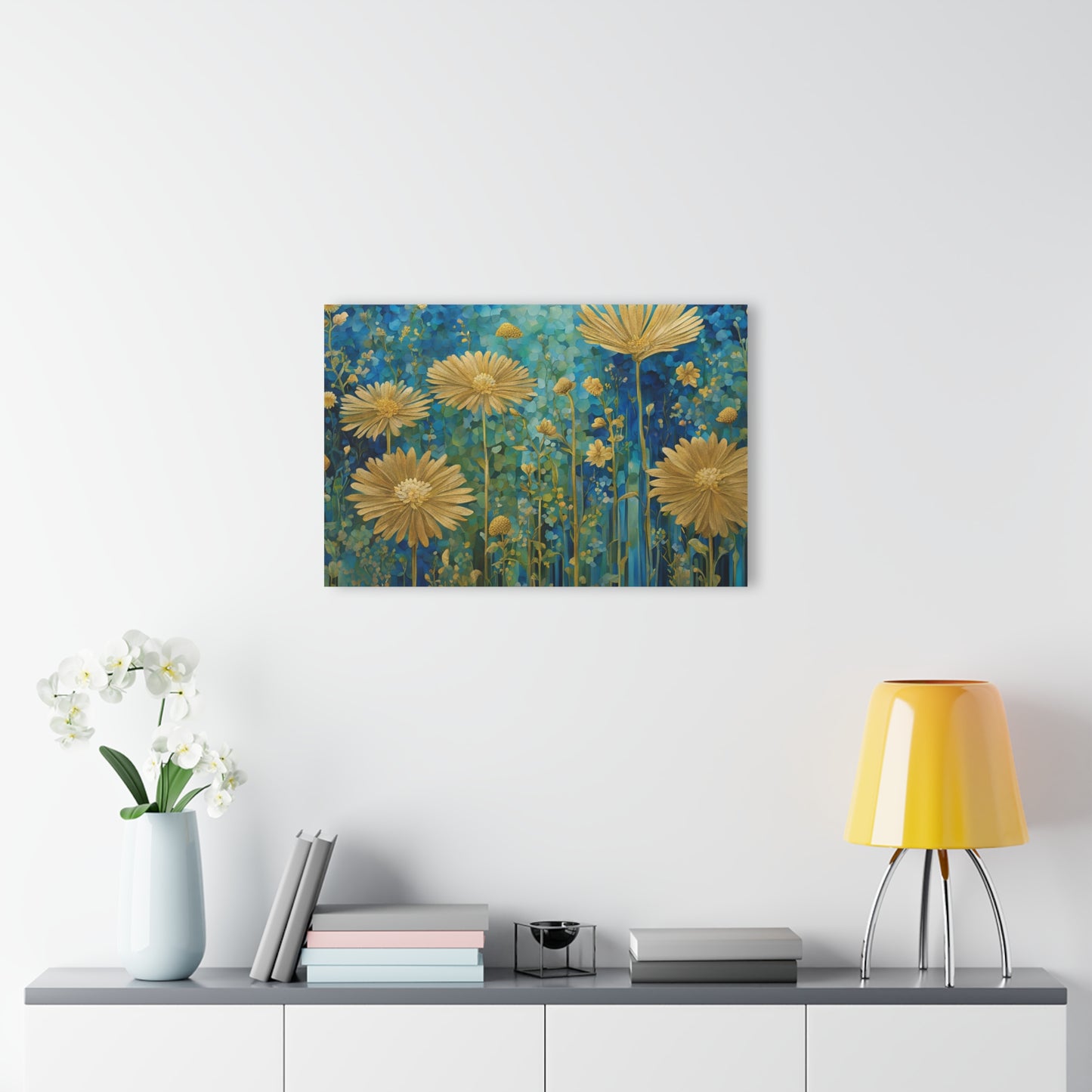 Large Floral Design Acrylic Print with French Cleat Nature Lover Wall Art Flower Lover Gift Outdoors Artwork Modern Garden Home Decor