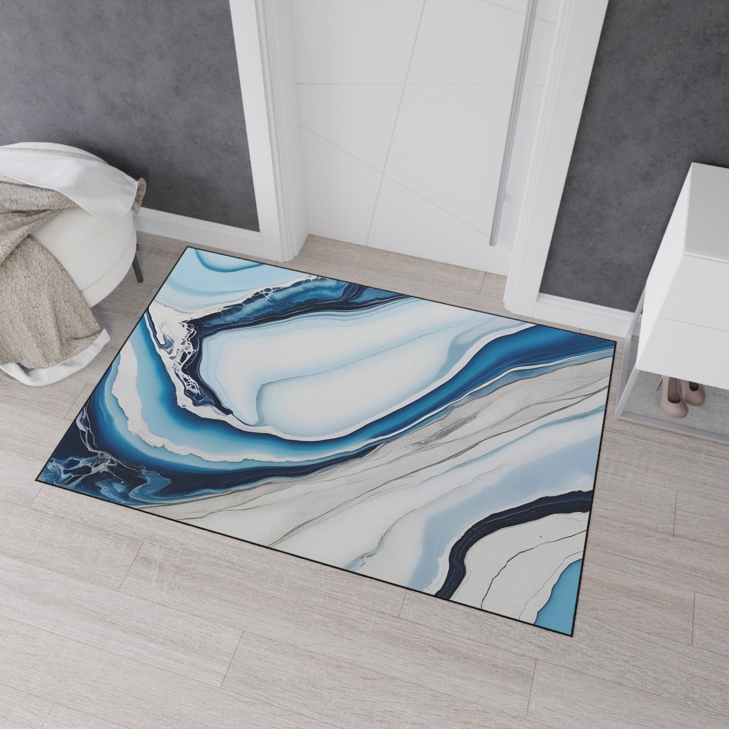 Decorative Heavy Duty Non-Slip Floor Mat Stylish Design Perfect for Entryway Kitchen Décor Garage Rug Coffee Bar Bathroom Floor Door Mat