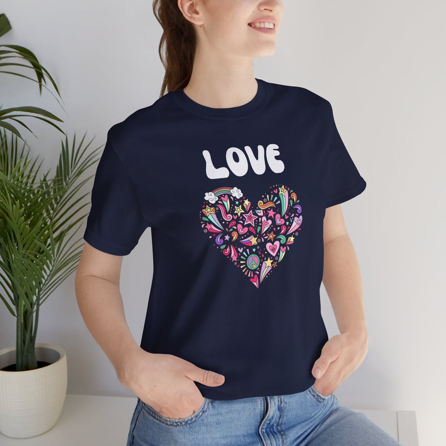 Love T-shirt | Unisex | Inspirational | Uplifting | Happy | Retro | Happy |