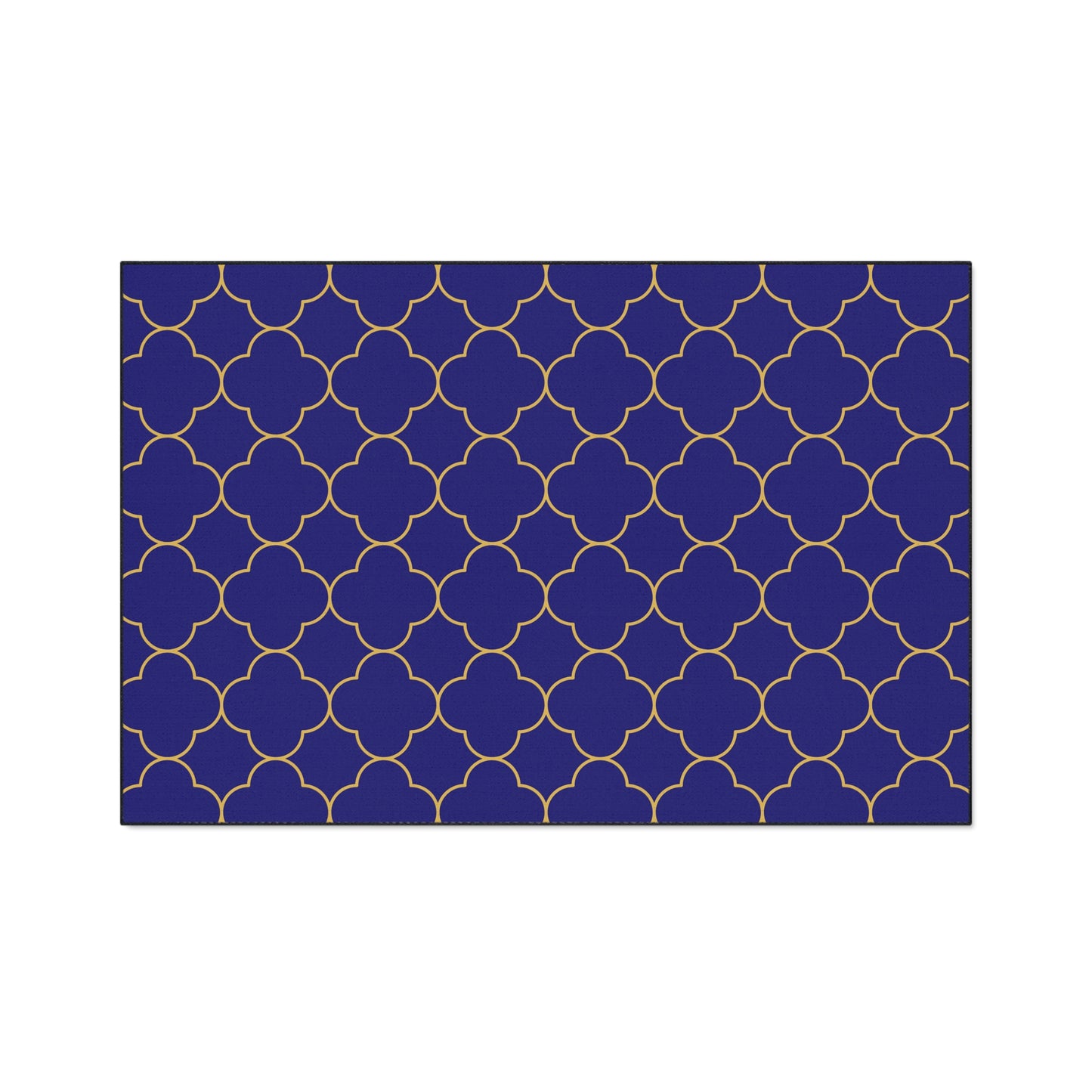 Decorative Heavy Duty Non-Slip Floor Mat Stylish Design Perfect for Entryway Kitchen Décor Blue Geometric Design Blue Rug Bathroom Mat