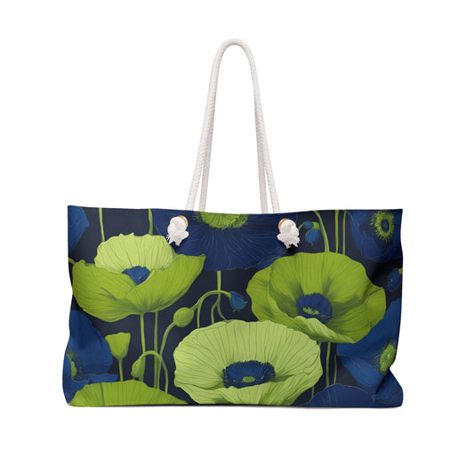 Floral Design Field of Flowers Weekender Tote Floral Grocery Wildflower Shopping Bag Cottage Core Gift Bag Boho Bag Poppy Tote Mom Gift