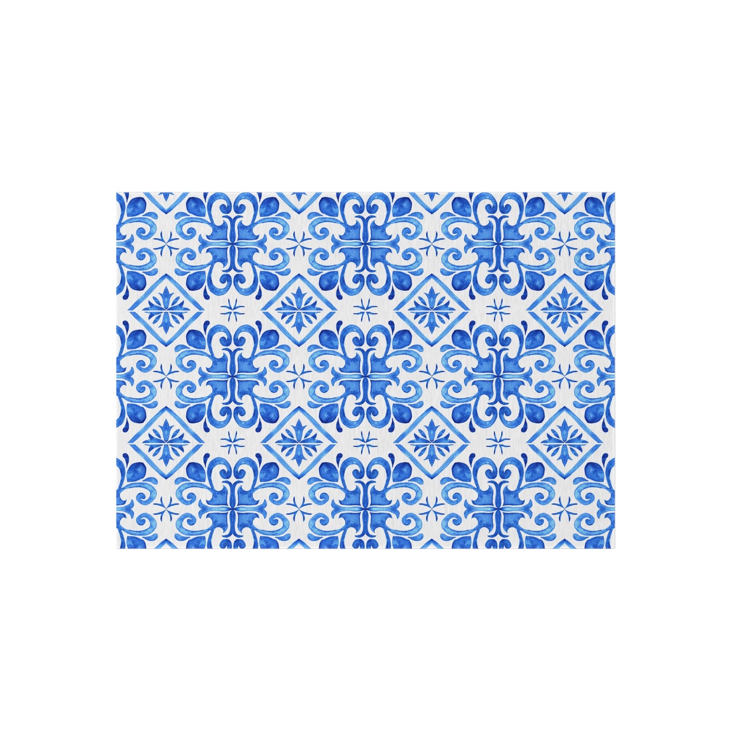 Chenille Print Pattern Outdoor Rug with No-Skid Backing Cozy Outdoor Carpet Patio Decor Gazebo Rug Pool Area Decor Outdoor Kitchen Carpet