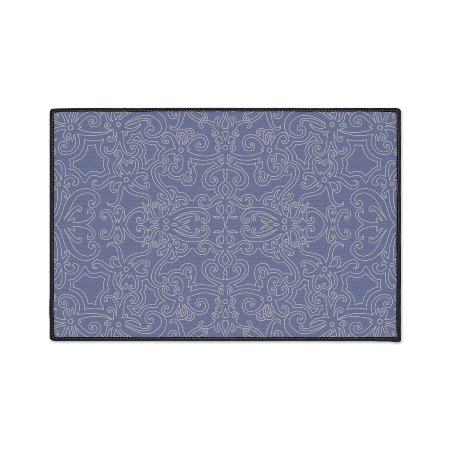 Decorative Heavy Duty Non-Slip Floor Mat Stylish Design Perfect for Entryway Kitchen Décor Grey Floral Design Rug Bathroom Mat