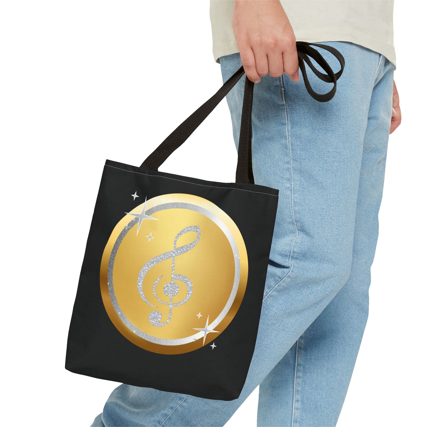 Treble Clef Tote Bag | Carryall | Music Note | Musician Gift | Musical Theme |