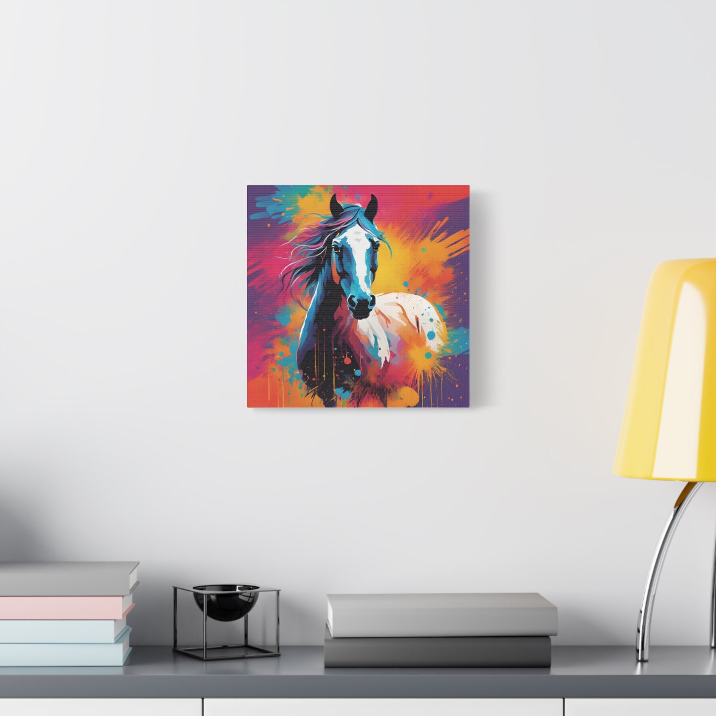 Horse Print Wall Art | Matte Canvas, Stretched, 1.25" | Modern Art | Animal Lover | Equestrian |