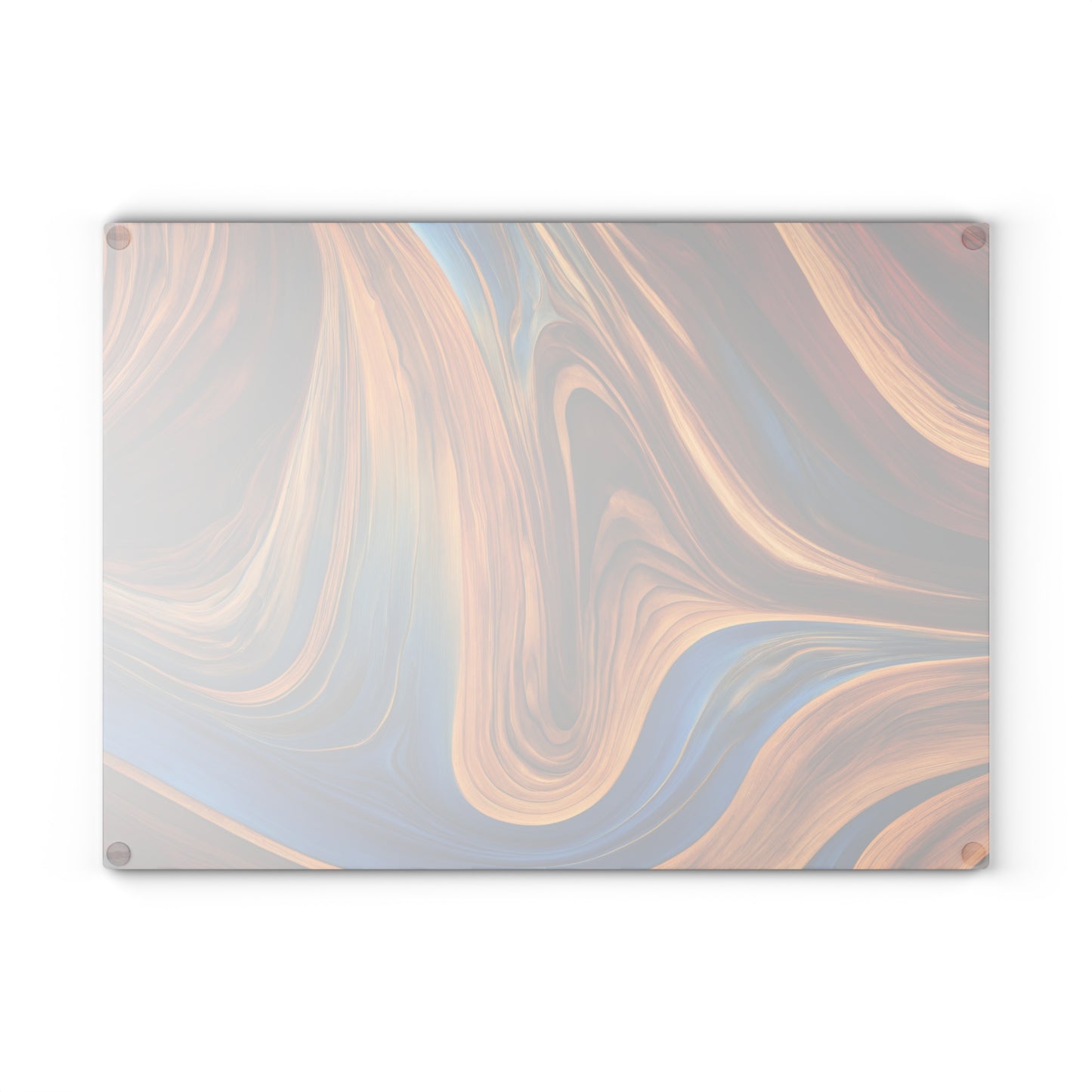 Kitchen Decor Glass Wood-look Image Unique Nature Lover Cutting Board Serving Tray Home Cook Gift Colorful Glass Charcuterie Board
