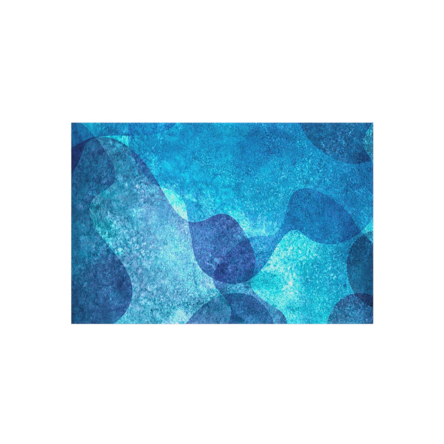 Modern Wave Design Chenille Outdoor Rug No-Skid Backing Cozy Outdoor Beachy Patio Decor Gazebo Rug Pool Area Decor Outdoor Kitchen Carpet