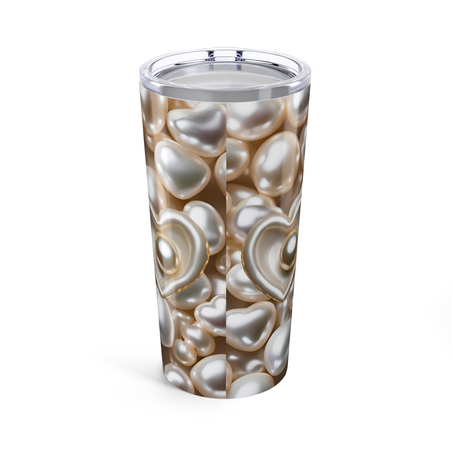 Pearl Hearts Tumbler Valentine's Gift for Her Love Friendship Gift Tumbler Gemstone Lover Rhinestone Crystal Design Tumbler