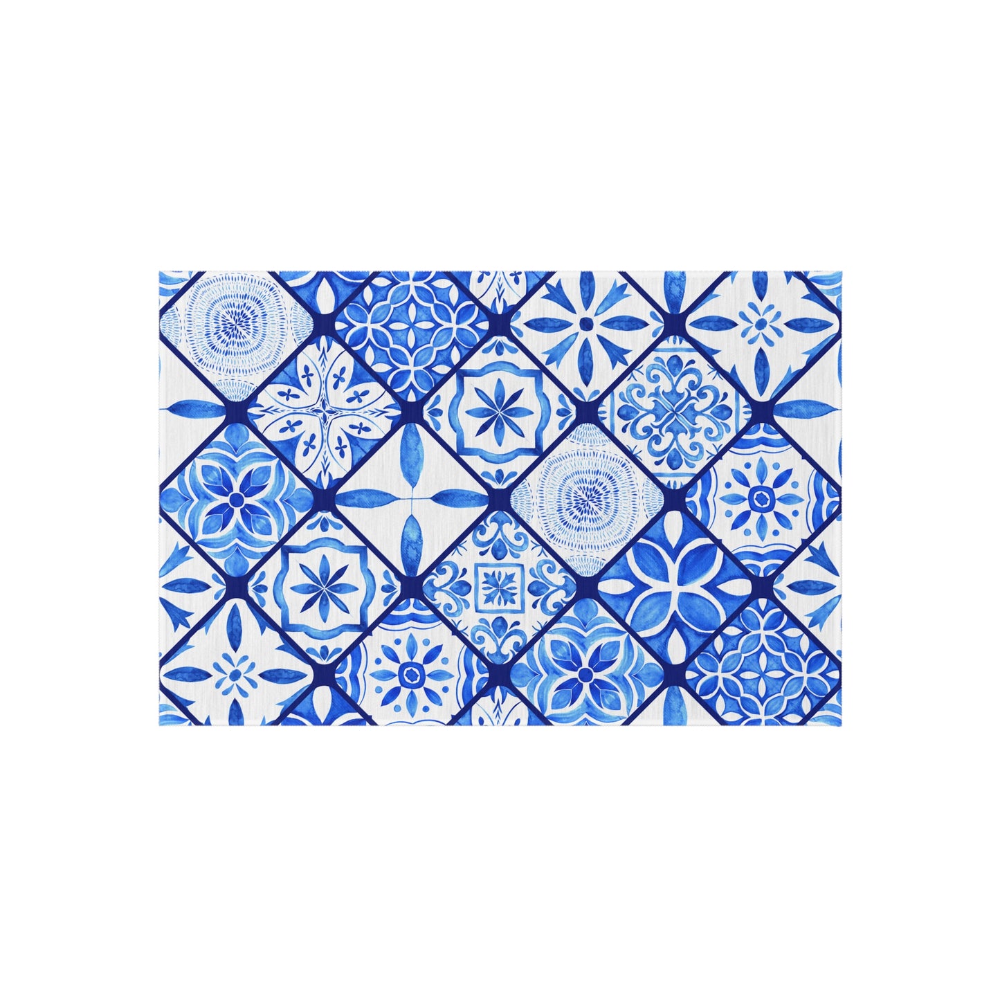 Chenille Print Pattern Outdoor Rug with No-Skid Backing Cozy Outdoor Carpet Patio Decor Gazebo Rug Pool Area Decor Outdoor Kitchen Carpet
