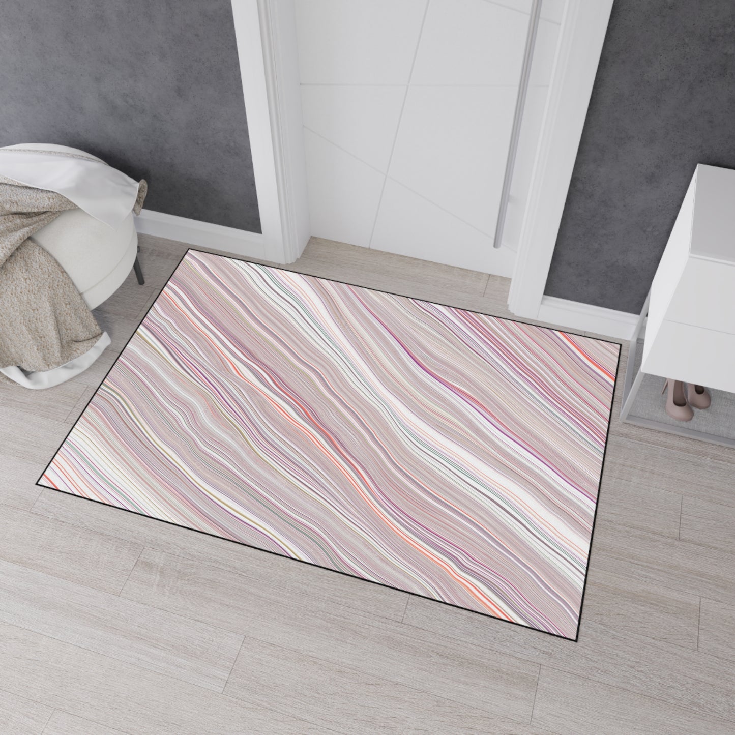 Decorative Heavy Duty Non-Slip Floor Mat Stylish Design Perfect for Entryway Kitchen Décor Garage Rug Coffee Bar Bathroom Floor Door Mat