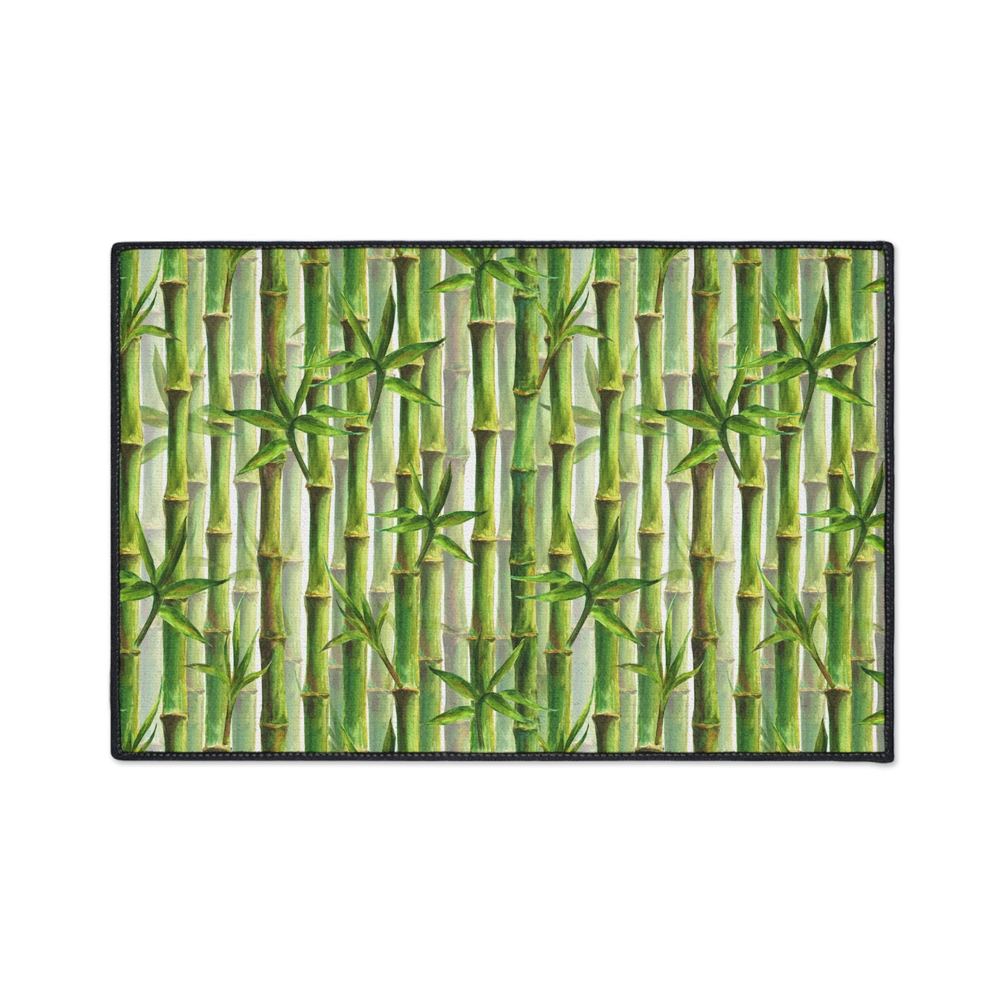 Decorative Heavy Duty Non-Slip Floor Mat Stylish Design Perfect for Entryway Kitchen Décor Beachy Rug Tropical Bamboo-look Bathroom Door Mat