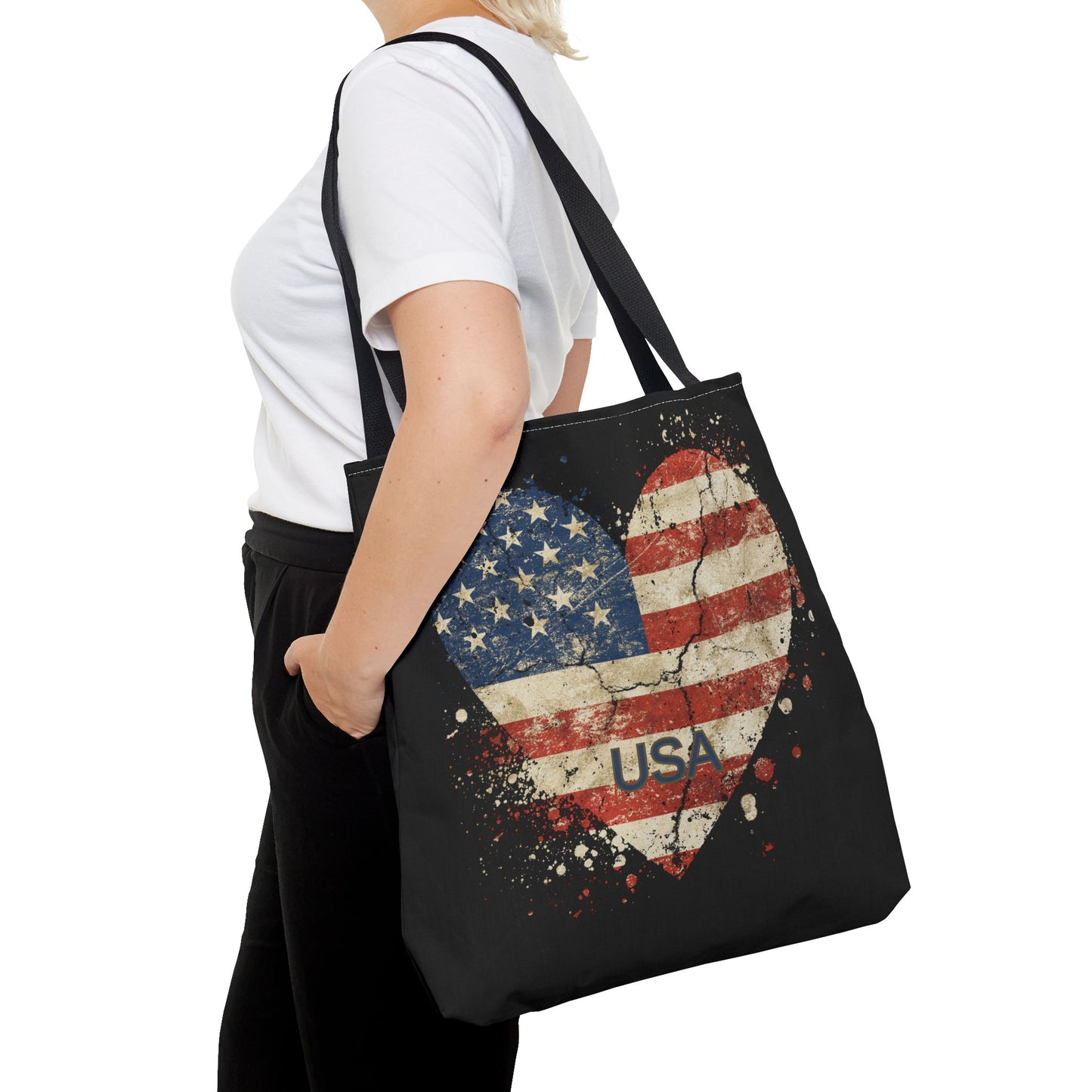 USA Flag Tote Bag | Carryall | Patriotic | American | United States | US Flag |