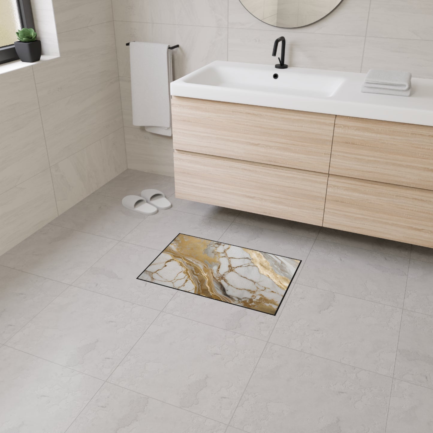 Decorative Heavy Duty Non-Slip Floor Mat Stylish Design Perfect for Entryway Kitchen Décor Garage Rug Coffee Bar Bathroom Floor Door Mat