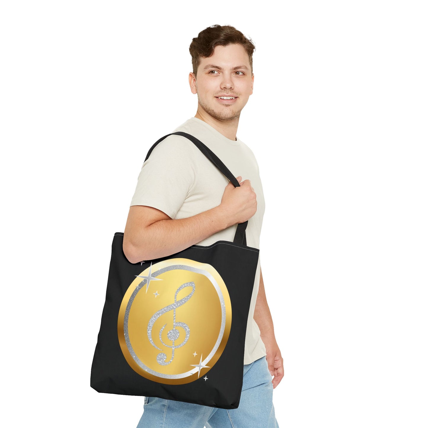 Treble Clef Tote Bag | Carryall | Music Note | Musician Gift | Musical Theme |